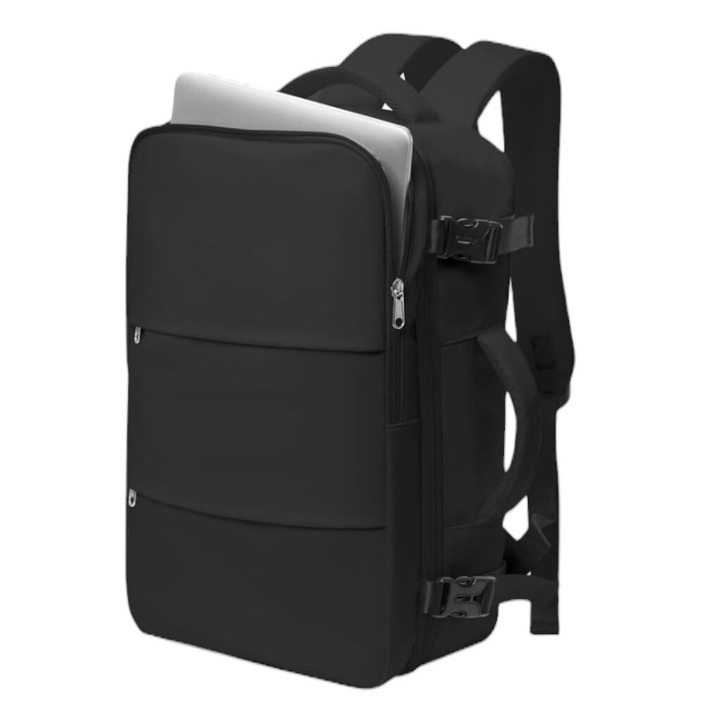 Black Carry On Travel Backpack Laptop Bag Personal Item NWT